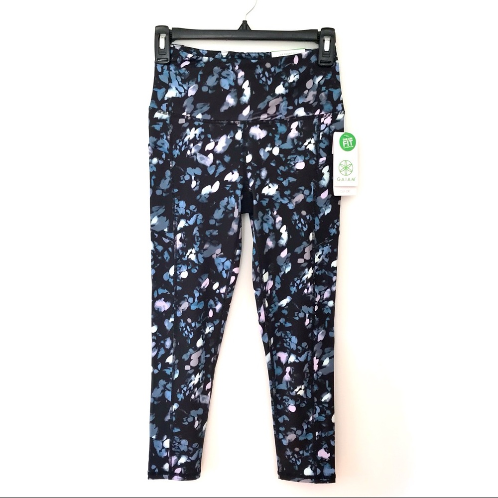 New GAIAM OM-DRI high rise yoga capri leggings XS